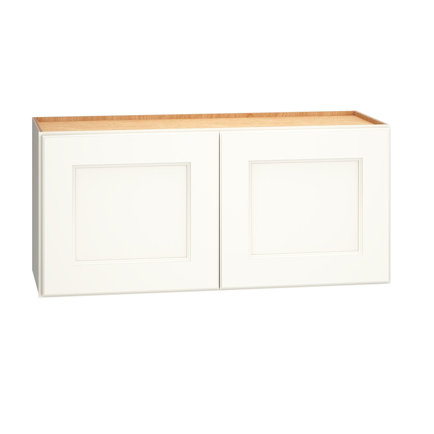Diamond Express Macaulay 33-in W x 15-in H x 12-in D White Wall Fully Assembled Plywood Cabinet (Recessed Panel Square Door Style)