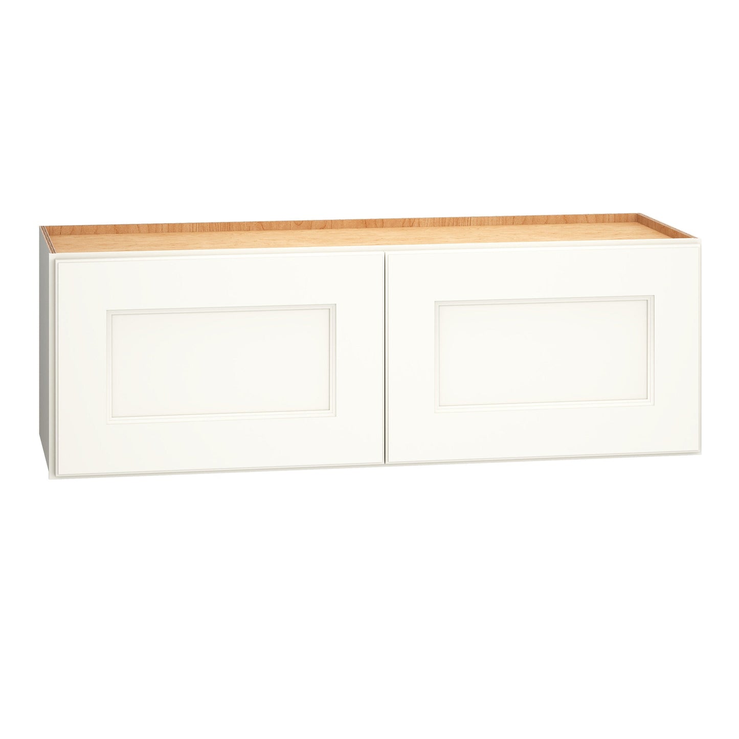 Diamond Express Macaulay 36-in W x 12-in H x 12-in D White Wall Fully Assembled Plywood Cabinet (Recessed Panel Square Door Style)