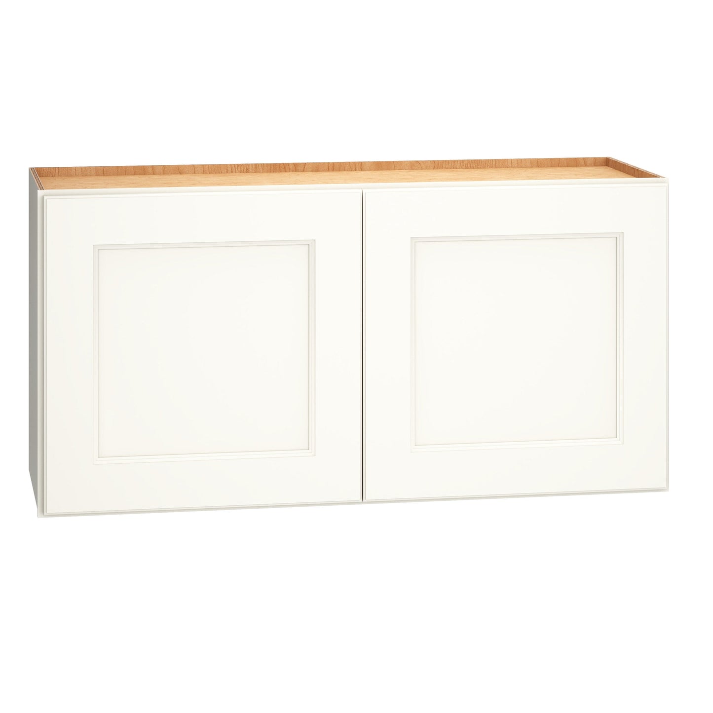 Diamond Express Macaulay 36-in W x 18-in H x 12-in D White Wall Fully Assembled Plywood Cabinet (Recessed Panel Square Door Style)