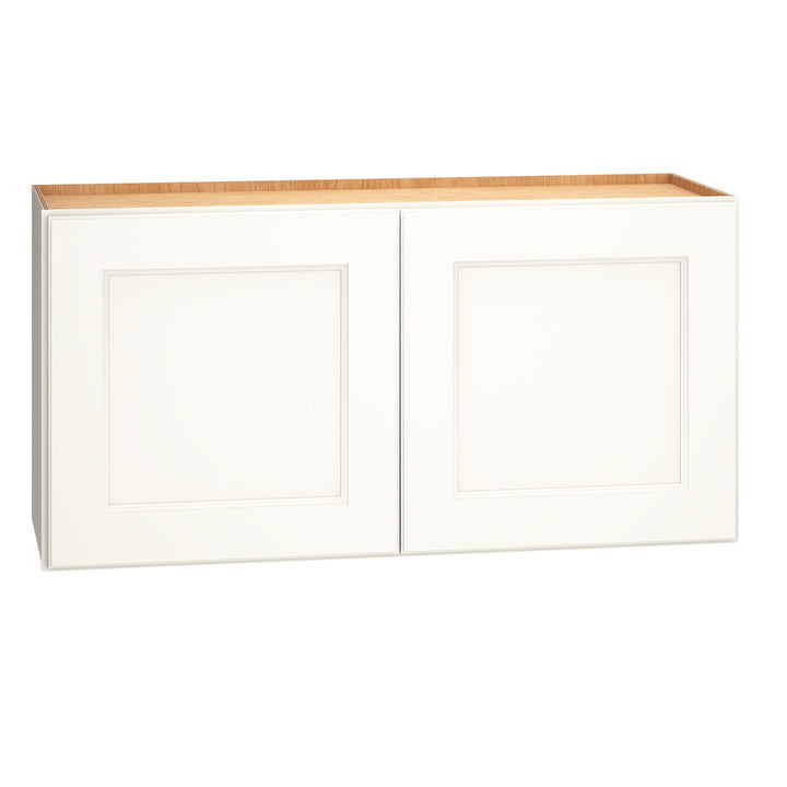 Diamond Express Macaulay 36-in W x 18-in H x 12-in D White Wall Fully Assembled Plywood Cabinet (Recessed Panel Square Door Style)
