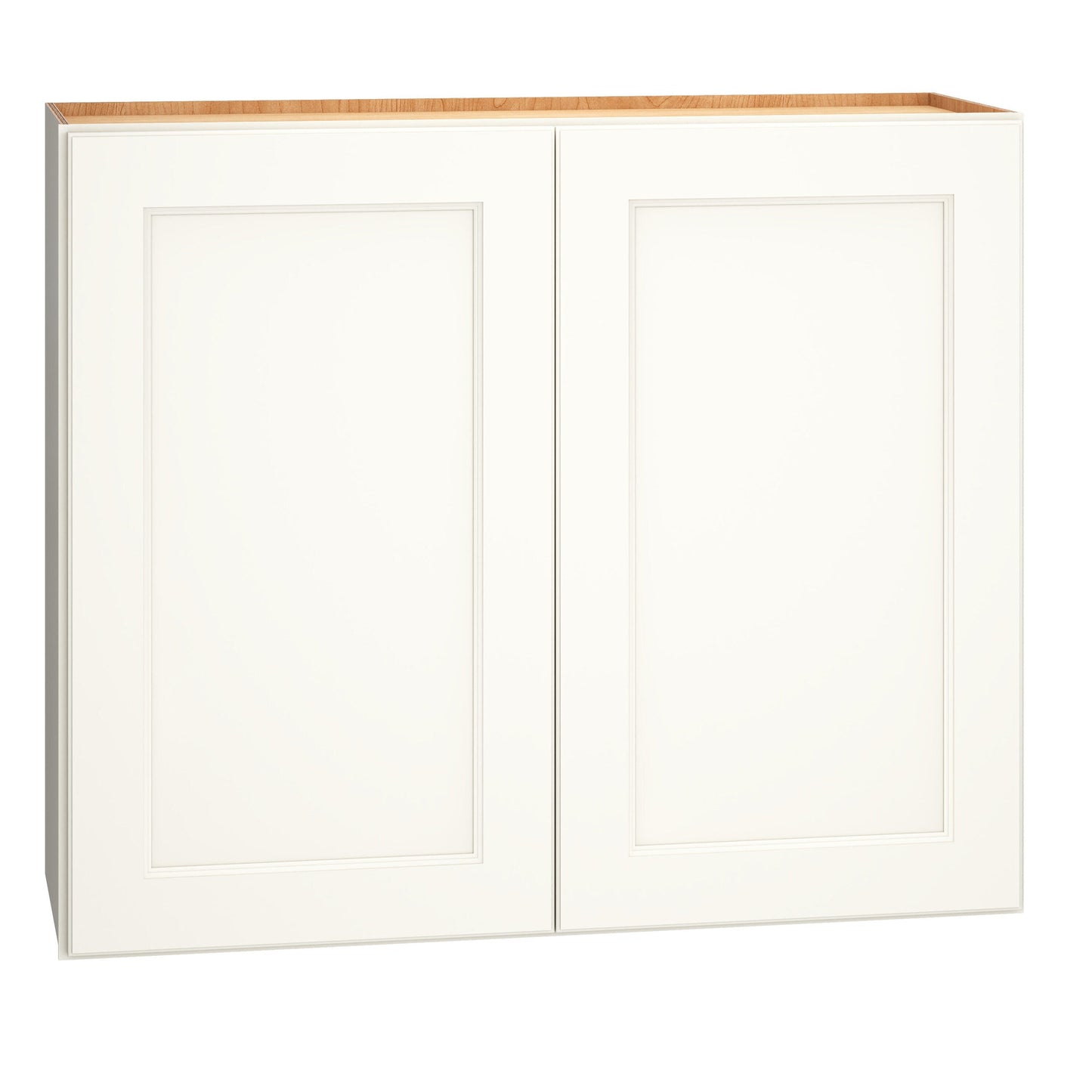 Diamond Express Macaulay 36-in W x 30-in H x 12-in D White Wall Fully Assembled Plywood Cabinet (Recessed Panel Square Door Style)