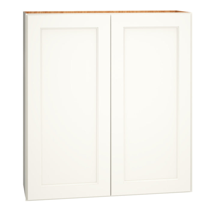 Diamond Express Macaulay 36-in W x 39-in H x 12-in D White Wall Fully Assembled Plywood Cabinet (Recessed Panel Square Door Style)