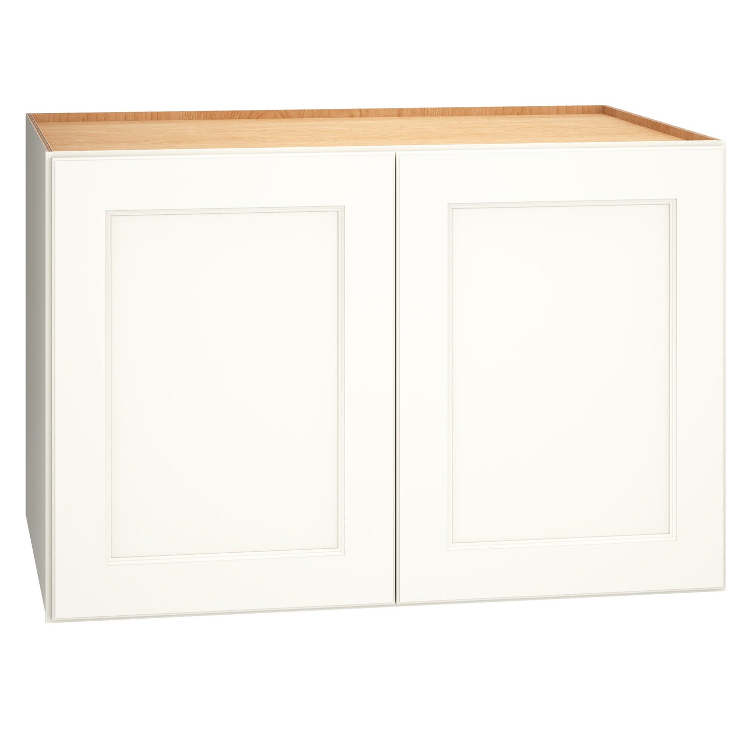 Diamond Express Macaulay 36-in W x 24-in H x 24-in D White Wall Fully Assembled Plywood Cabinet (Recessed Panel Square Door Style)