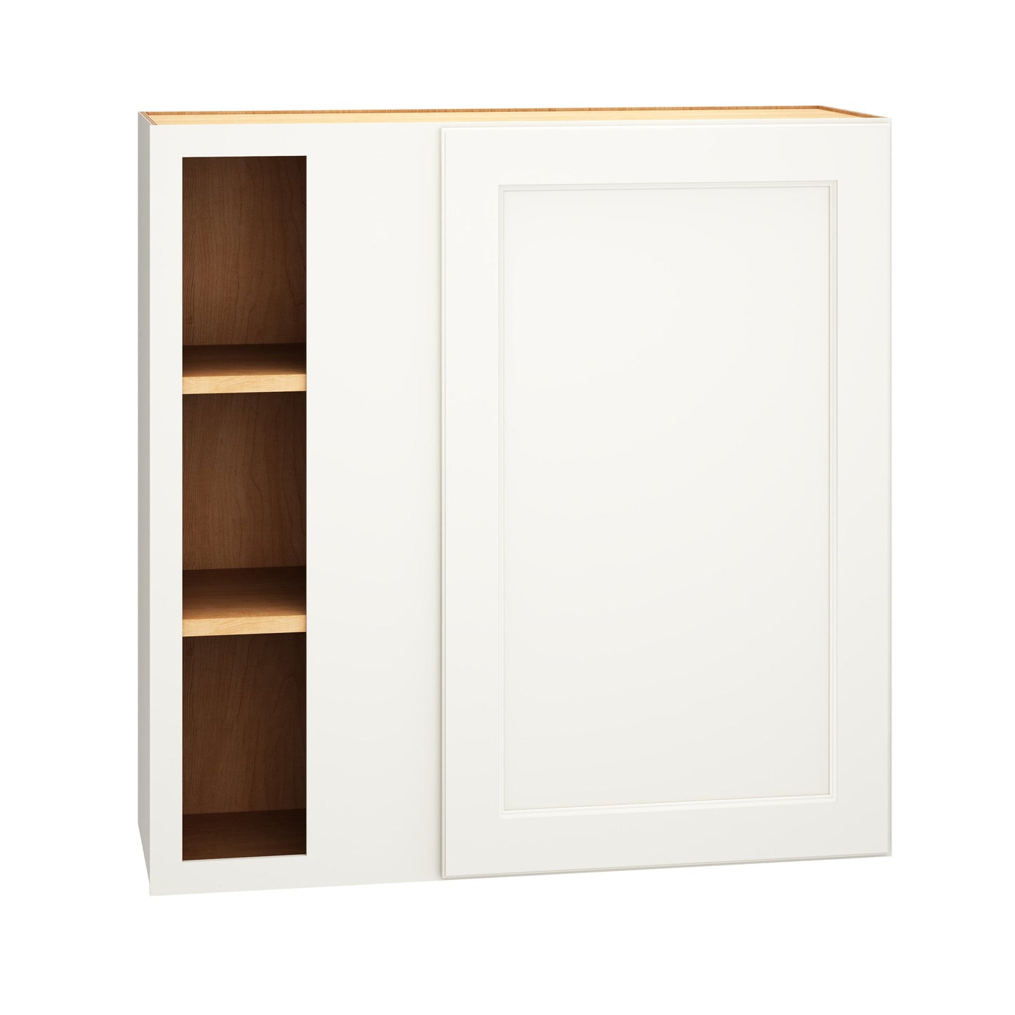 Diamond Express Macaulay 36-in W x 36-in H x 12-in D White Blind Corner Wall Fully Assembled Plywood Cabinet (Recessed Panel Square Style)