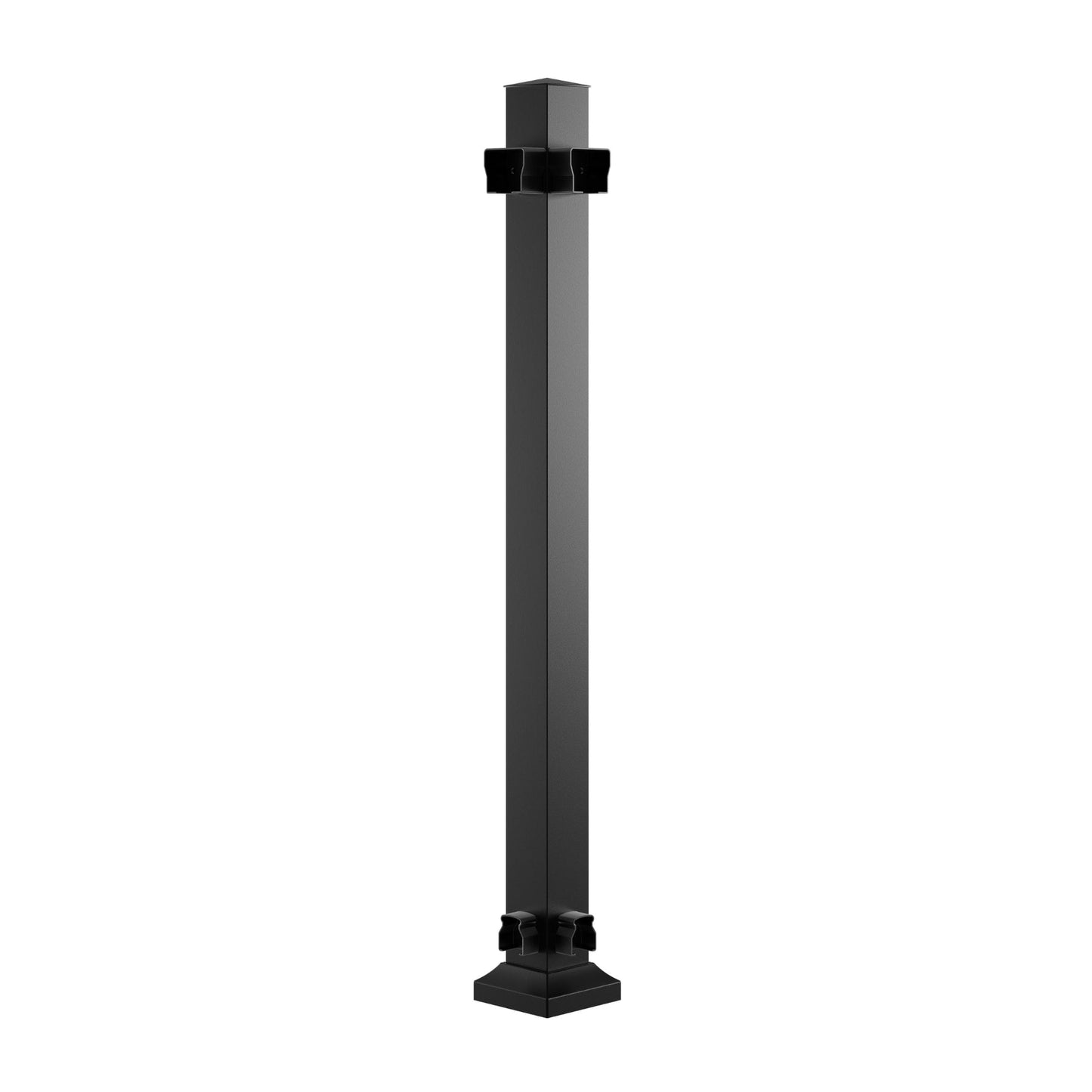 Fiberon CitySide Contemporary Matte Black Aluminum Deck Corner Post