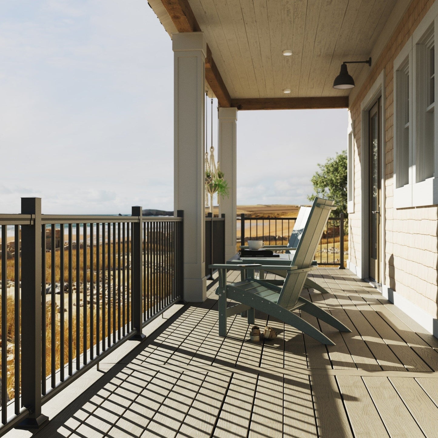 Fiberon CitySide Contemporary Matte Finish Aluminum Deck Rail Kit