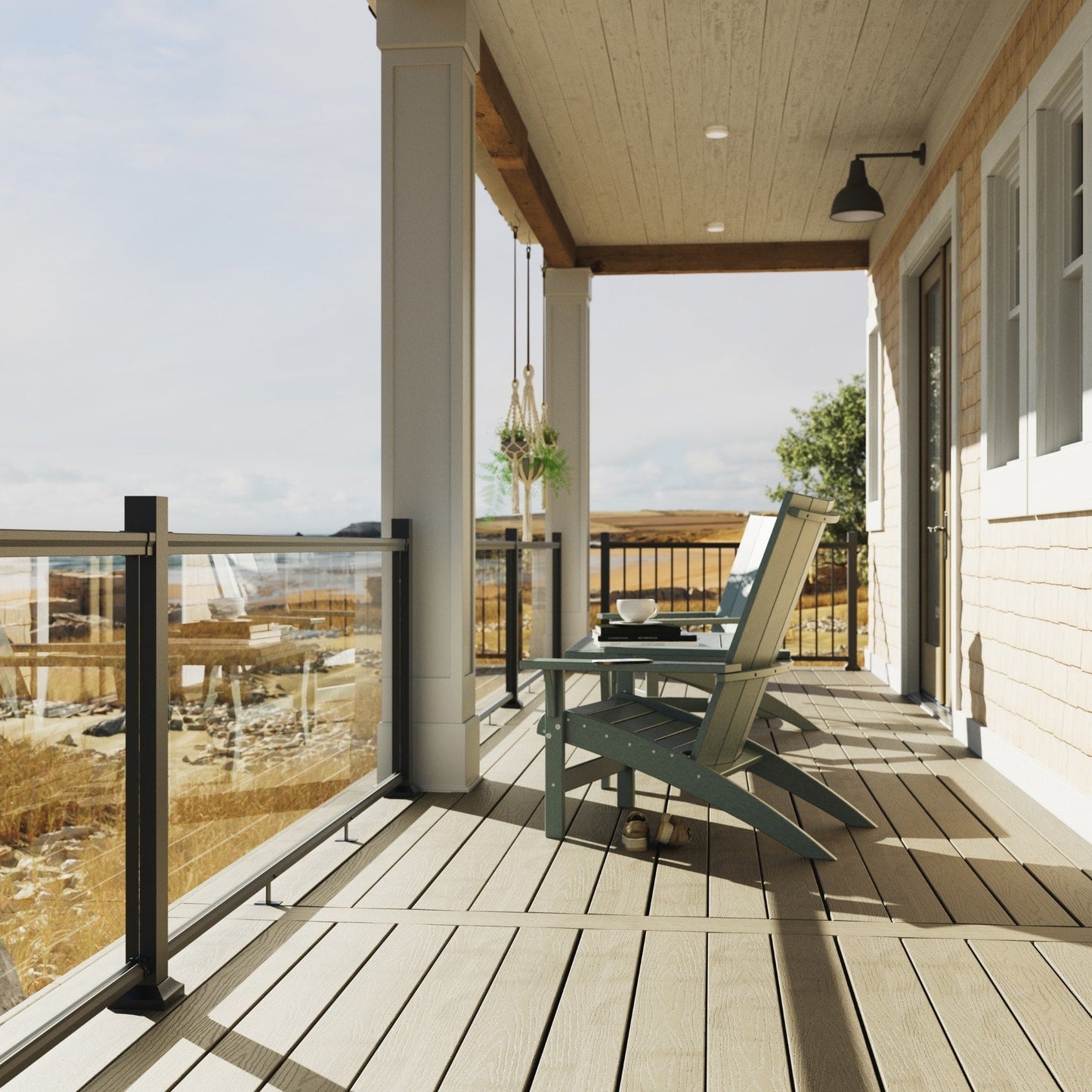 Fiberon CitySide Contemporary Matte Finish Aluminum Deck Rail Kit