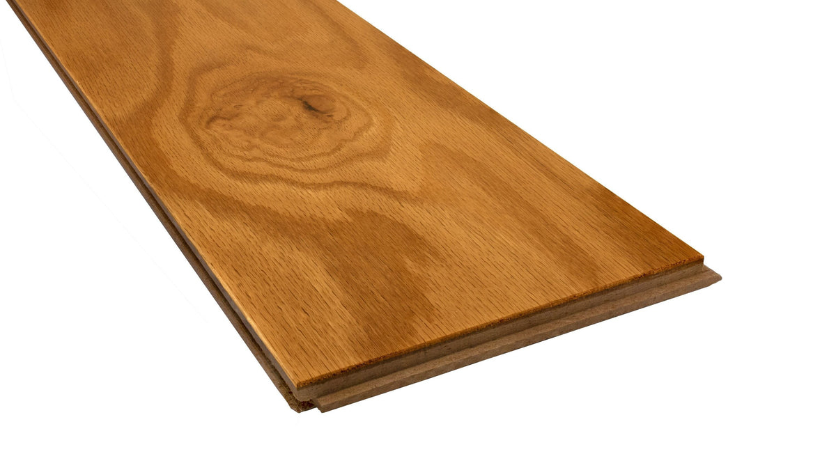 Bruce Nature of Wood Platinum Butterscotch Red Oak 5-in W x 1/2-in T x Varying Length Smooth/Traditional Engineered Hardwood Flooring (28-sq ft / Carton)