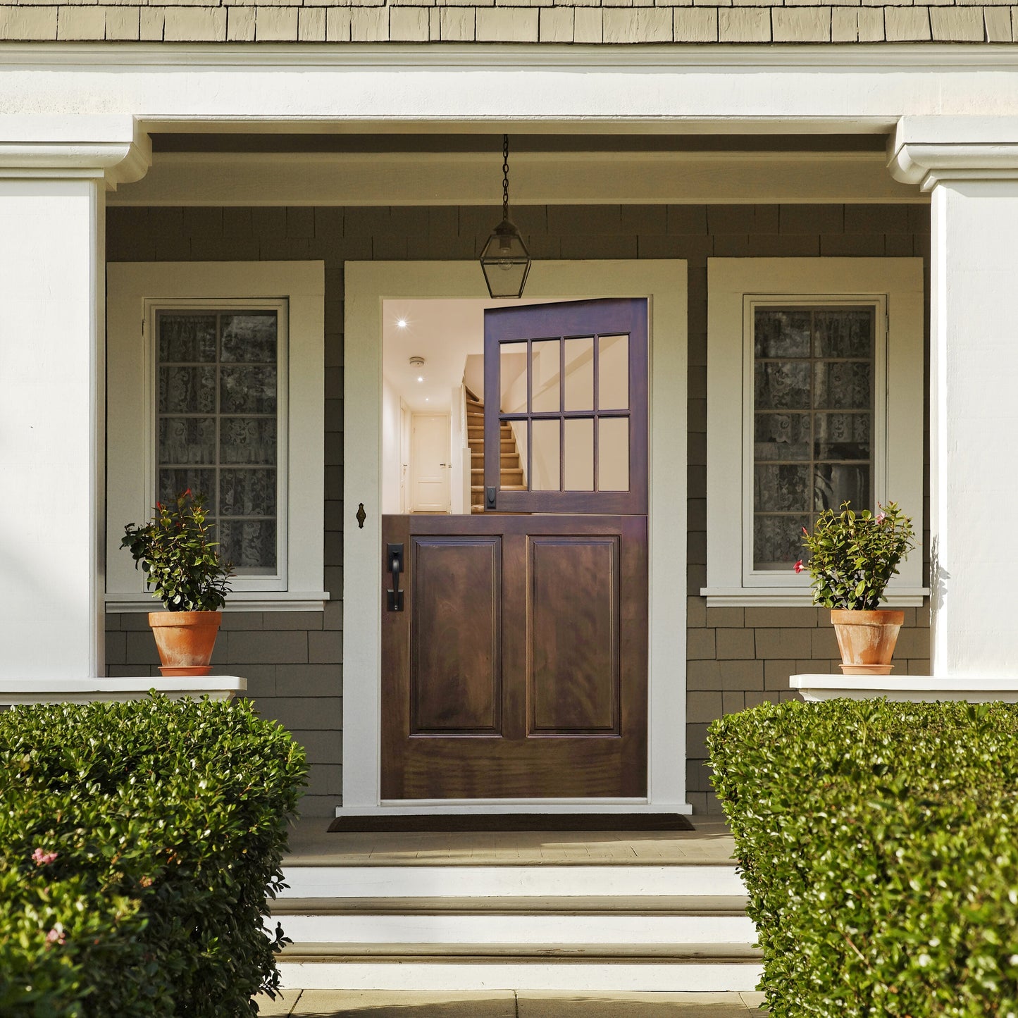 Creative Entryways 4-9/16-in Wood 2/3 Lite Right-Hand Inswing Prehung Dutch Door
