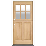 Creative Entryways 36x80 Craftsman Mahogany Dutch Front Door