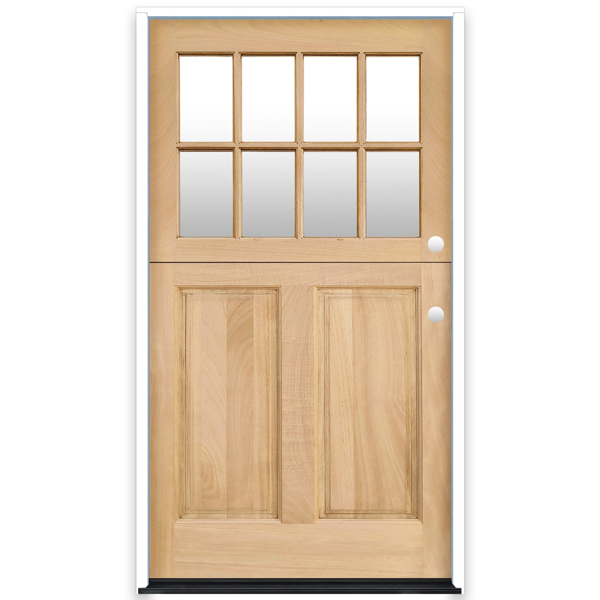 Creative Entryways 2/3 Lite Left-Hand Inswing Unfinished Prehung Dutch Front Door