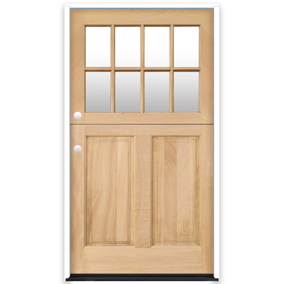 Creative Entryways 4-9/16-in Wood 2/3 Lite Right-Hand Inswing Prehung Dutch Door
