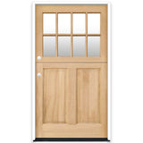Creative Entryways 4-9/16-in Wood 2/3 Lite Right-Hand Inswing Prehung Dutch Door
