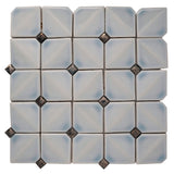 Apollo Tile (Sample) Deluxe White 12-in x 12-in Glossy Ceramic Uniform Squares Patterned Wall Tile