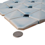 Apollo Tile (Sample) Deluxe White 12-in x 12-in Glossy Ceramic Uniform Squares Patterned Wall Tile