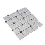 Apollo Tile Deluxe White 12-in x 12-in Glossy Ceramic Mixed Pattern Patterned Wall Tile (5-sq. ft/ Carton)