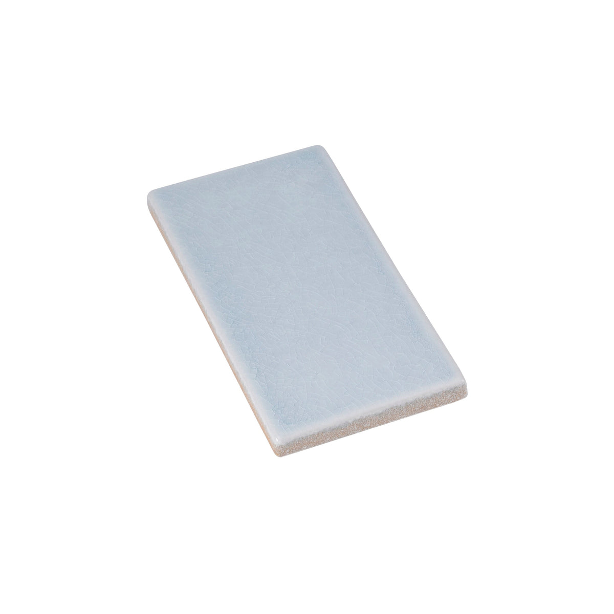 Apollo Tile (Sample) Deluxe Snow White 3-in x 6-in Glossy Ceramic Marble Look Wall Tile