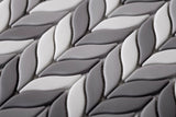 Apollo Tile Alabaster Gray; White 12-in x 12-in Glossy Recycled Glass Mixed Pattern Patterned Floor and Wall Tile (9.75-sq. ft/ Carton)