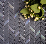 Apollo Tile Alabaster Gray; White 12-in x 12-in Glossy Recycled Glass Mixed Pattern Patterned Floor and Wall Tile (9.75-sq. ft/ Carton)