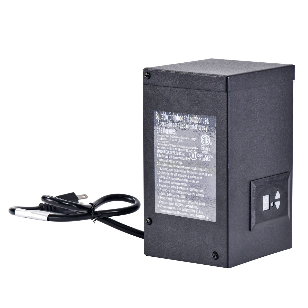 Portfolio 120-Watt Multi-Tap Landscape Lighting Transformer with Digital Timer