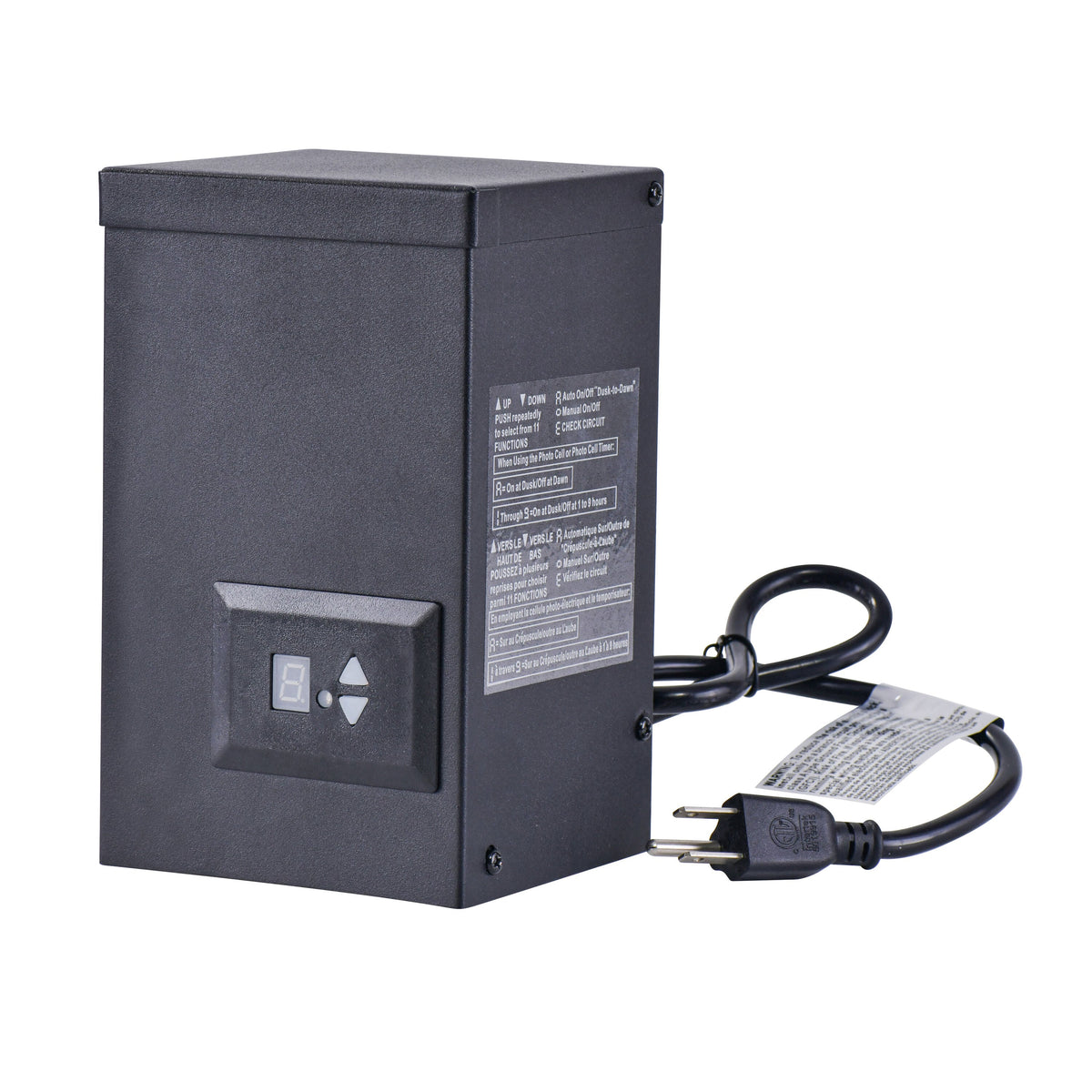 Portfolio 120-Watt Multi-Tap Landscape Lighting Transformer with Digital Timer