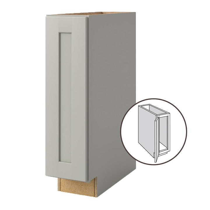 Shenandoah PRO Express Breckenridge 9-in W x 34.5-in H x 24-in D Stone Base Fully Assembled Plywood Cabinet (Recessed Panel Shaker Door Style)