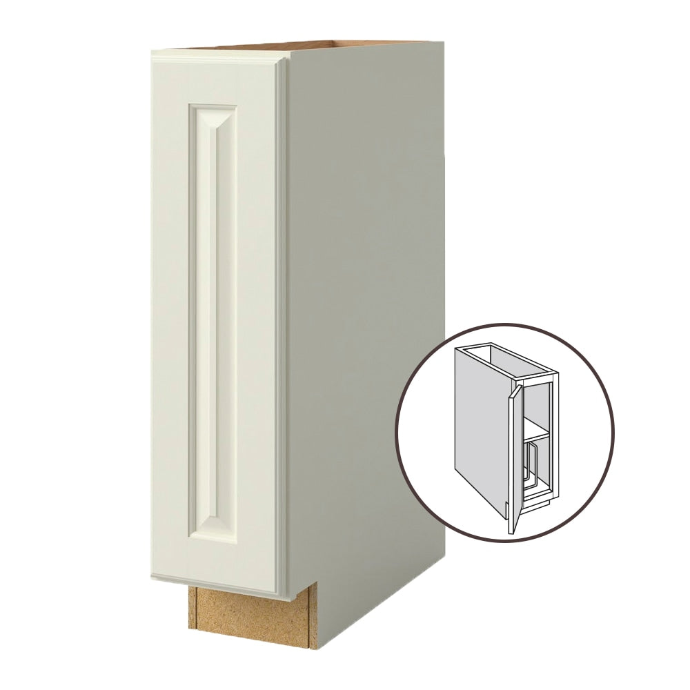 allen + roth Pattingham 9-in W x 34.5-in H x 24-in D Harbor Base Fully Assembled Cabinet (Raised Panel Square Door Style)