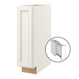 allen + roth McKeller 9-in W x 34.5-in H x 24-in D Linen Pull-out Tray Divider Base Fully Assembled Cabinet (Flat Panel Style)