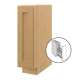 allen + roth Innsbrook 9-in W x 34.5-in H x 24-in D Rye Pull-out Tray Divider Base Fully Assembled Cabinet (Flat Panel Style)