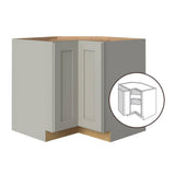 allen + roth Stonewall 36-in W x 34.5-in H x 24-in D Stone Diagonal Corner Base Fully Assembled Cabinet (Flat Panel Shaker Style)