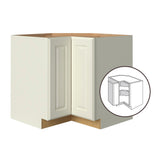 allen + roth Pattingham 36-in W x 34.5-in H x 24-in D Harbor Diagonal Corner Base Fully Assembled Cabinet (Raised Panel Square Style)