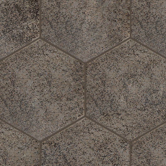 allen + roth Metallic Hex 8-in x 9-in Matte Porcelain Hexagon Floor and Wall Tile product image