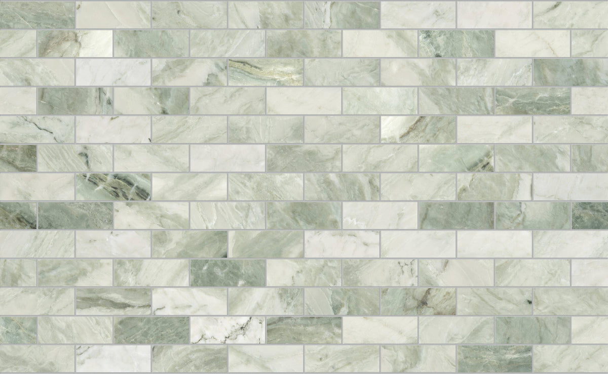 Satori Tereno Verde 12-in x 12-in Polished Natural Stone Mosaic Floor and Wall Tile (0.98-sq. ft/ Piece)