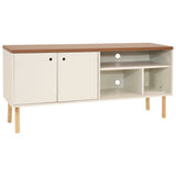 Sunnydaze Decor Off-white Contemporary/Modern Mdf Media Cabinet