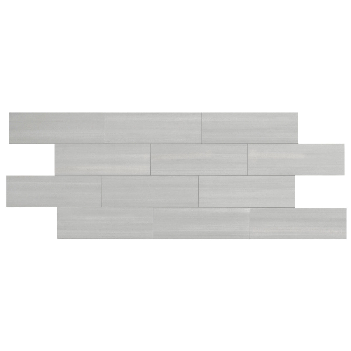 Giorbello Spazio Lazer Gray 4-in x 12-in Matte Porcelain Floor and Wall Tile (8-sq. ft/ Carton)