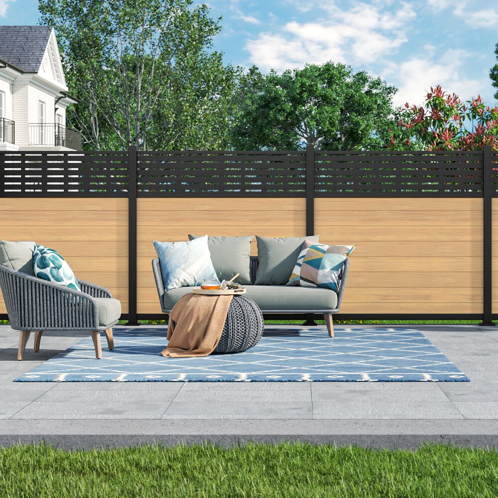 Freedom Alloy Mixed Material 6-ft H x 6-in W Cypress Vinyl Privacy Fence Infill