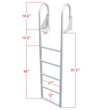 Extreme Max Flip-Up Dock Ladder - 5-Step - Super Arbor
