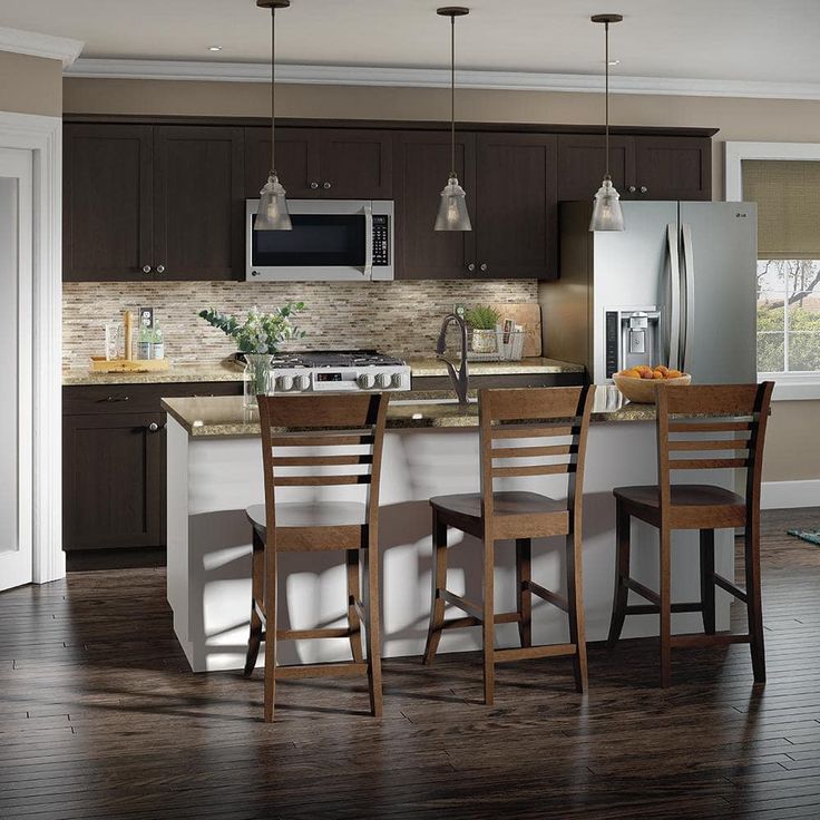 Hampton Bay Edson Shaker Assembled 24x42x12.5 in. Wall Cabinet in Dusk