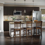 Hampton Bay Edson Shaker Assembled 24x42x12.5 in. Wall Cabinet in Dusk