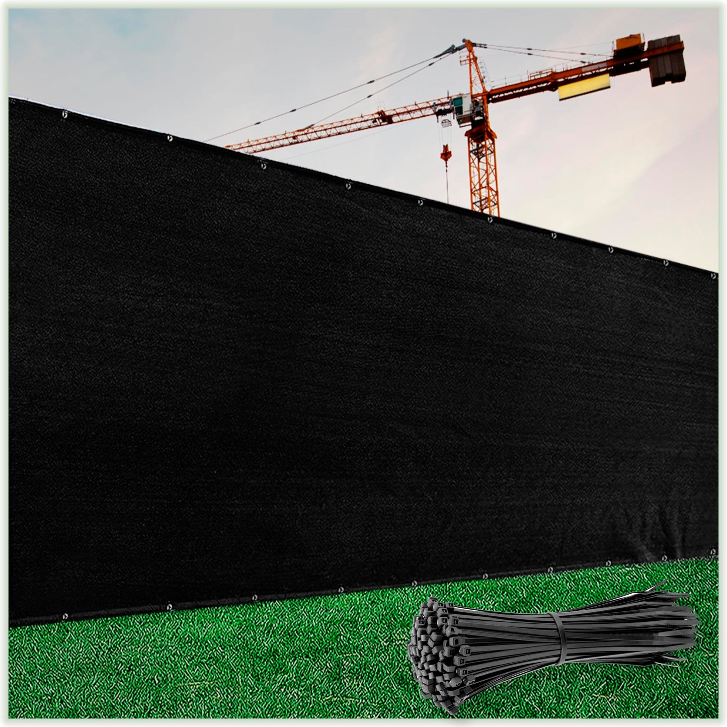 ColourTree 6-ft H Hdpe Chain Link Fence Screen