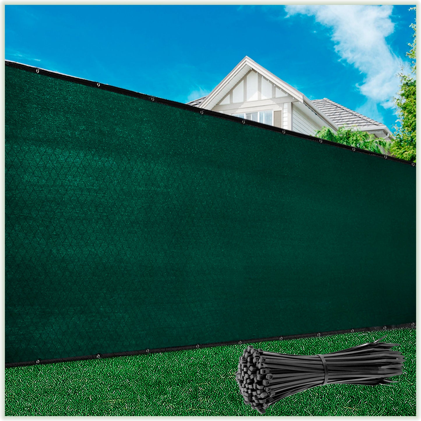 ColourTree 8-ft H Hdpe Chain Link Fence Screen