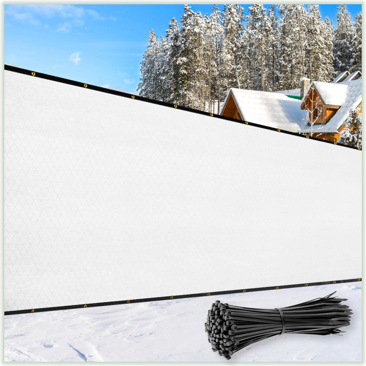ColourTree 4-ft H Hdpe Chain Link Fence Screen