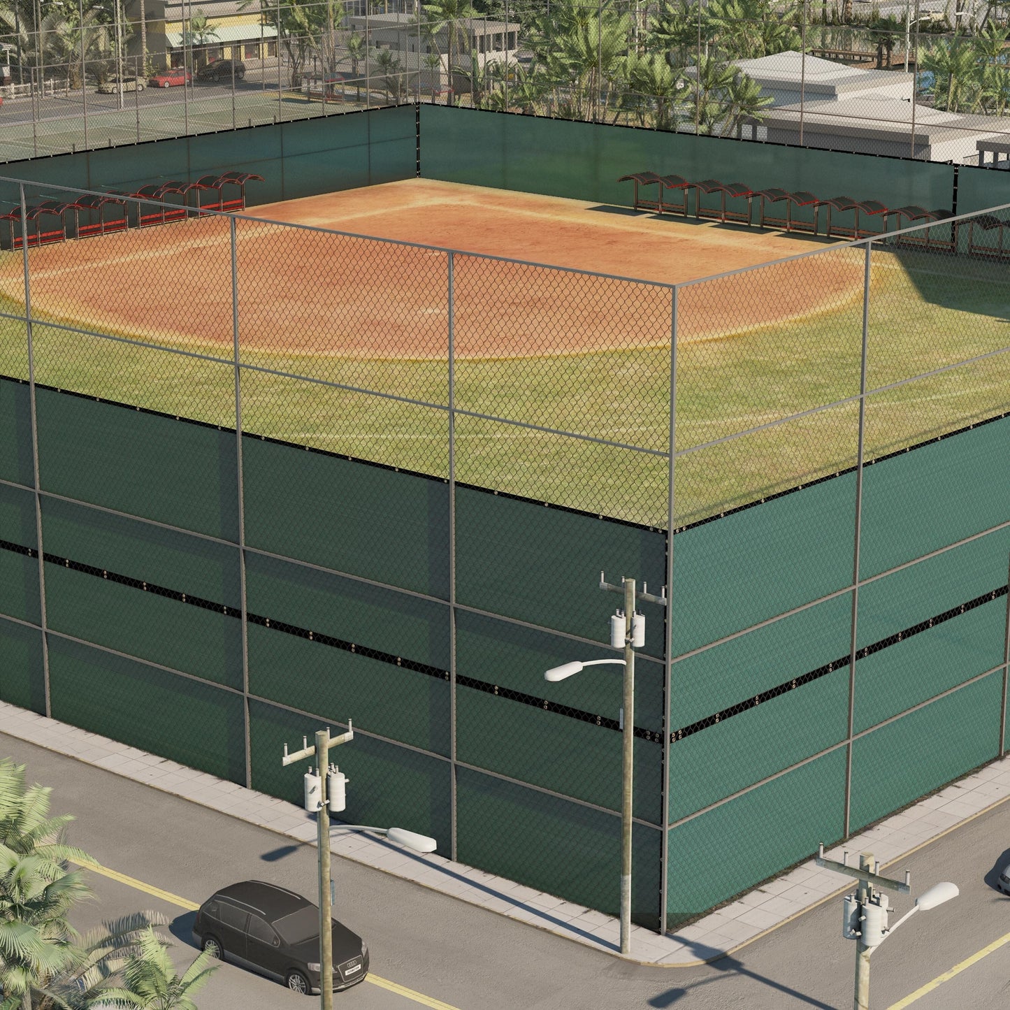 ColourTree 8-ft H Hdpe Chain Link Fence Screen
