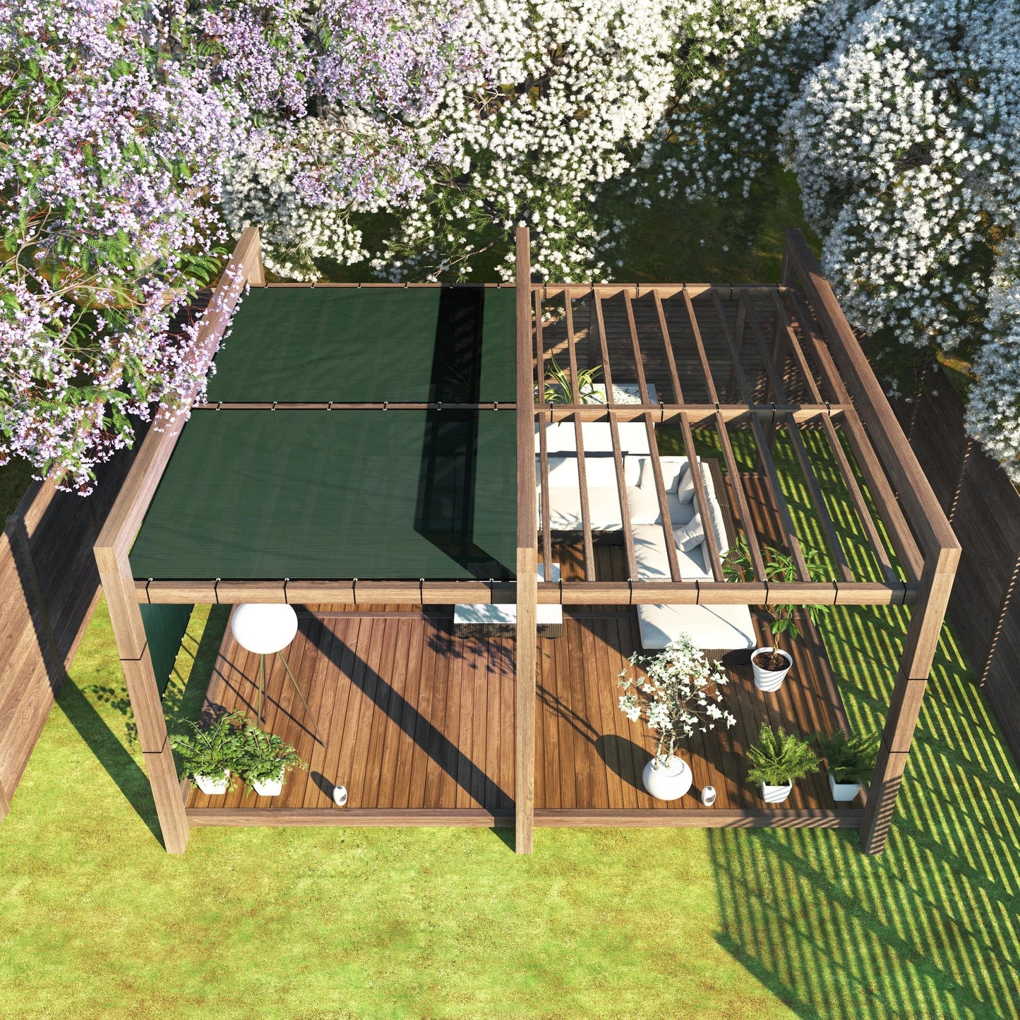 ColourTree 5-ft H Hdpe Chain Link Fence Screen