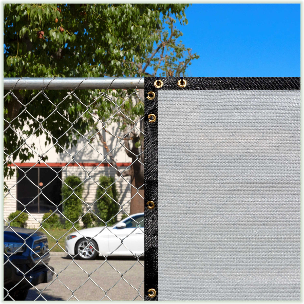 ColourTree 3-ft H x 10-ft W Gray Hdpe Chain Link Fence Screen