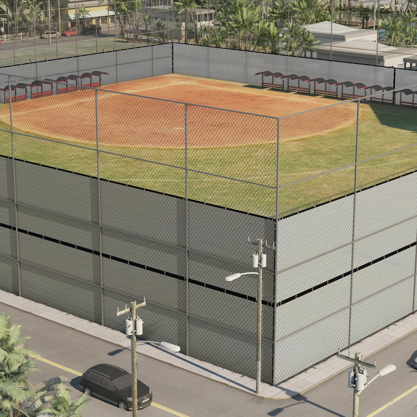 ColourTree 3-ft H x 10-ft W Gray Hdpe Chain Link Fence Screen