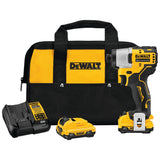 DEWALT XTREME 12-Volt MAX 1/4-in Variable Speed Brushless Cordless Impact Driver Kit, DCF801F2 (2 Batteries, Charger, Bag)