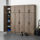 Prepac Elite 32-in W x 65-in H Wood Composite Drifted Gray Freestanding Utility Storage Cabinet