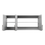 Prepac Elite 54-in W x 24-in H Wood Composite Light Gray Wall-mount Utility Storage Cabinet