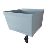 Cambridge Resources Gray Wall Mount Utility Tub with Drain - 23.5 x 22.875 Inch
